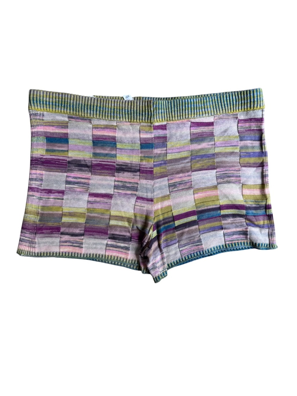 NWT Anthropologie Daily Practice Colorblock Knit Lounge Shorts Sz XL - Picture 2 of 13